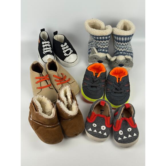 Tennessee Volunteers & Skechers Baby Soft Sole Crib Shoes Sz 12M Black Set Of 6 - Picture 1 of 5